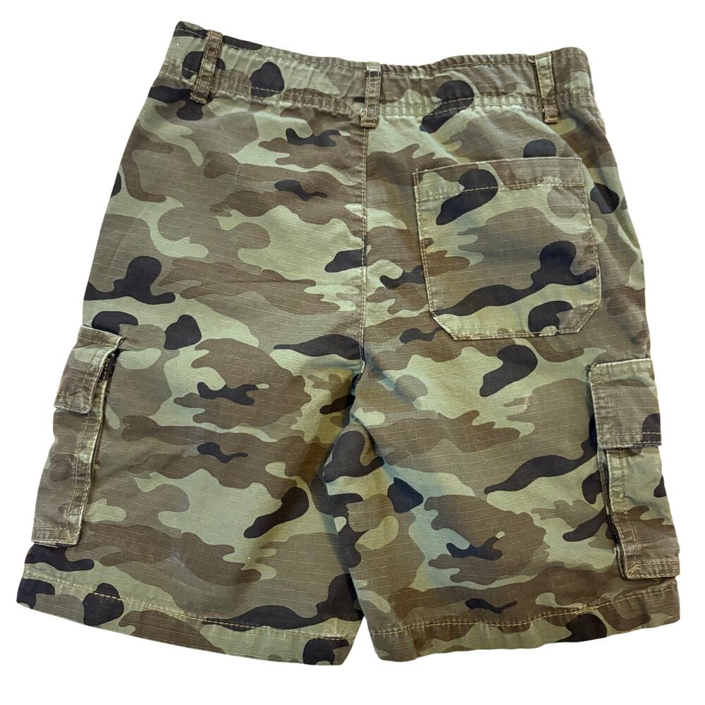 Lot of 2 Old Navy Boys Shorts Size 8 Denim Carpenter Camo Cargo Adjustable Waist - Picture 8 of 16